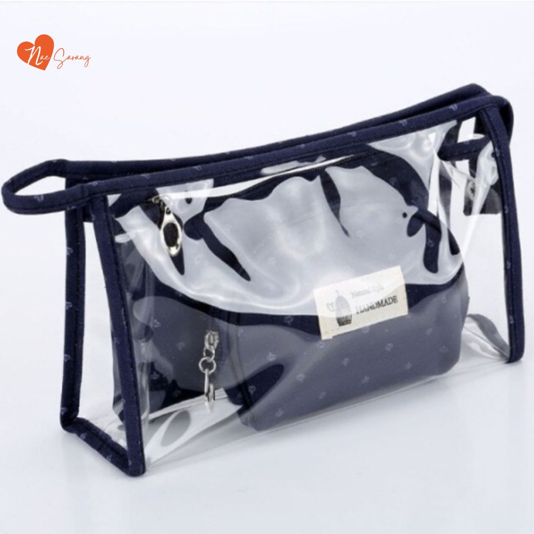 GetUSCart- Clear Pouch Small, Clear Makeup Bag, 6.6